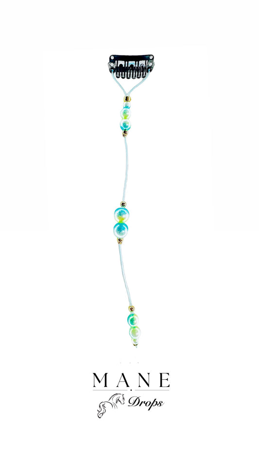 Galaxy Pearls Mane Accessory, Blue / Green