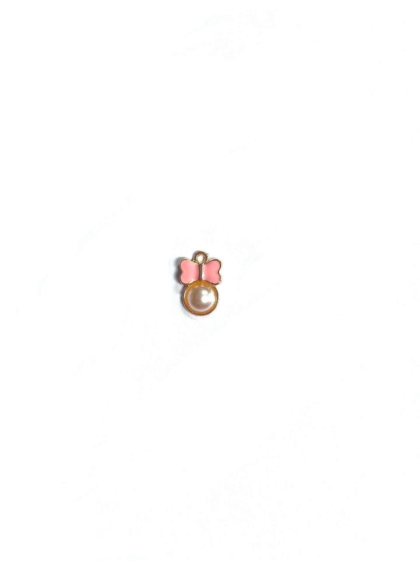Pink/Gold Pearl Butterfly Charm Mane Drops