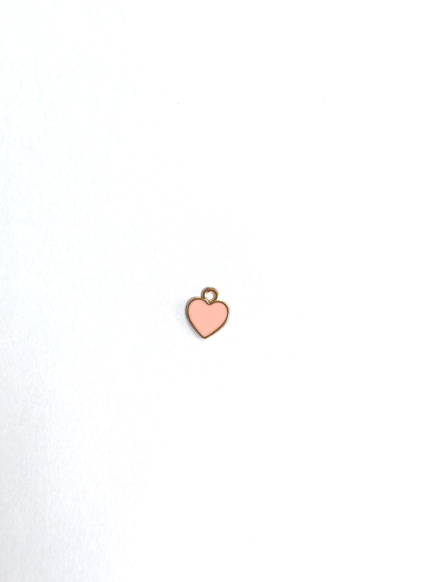 Pink/Gold Heart Charm Mane Drop