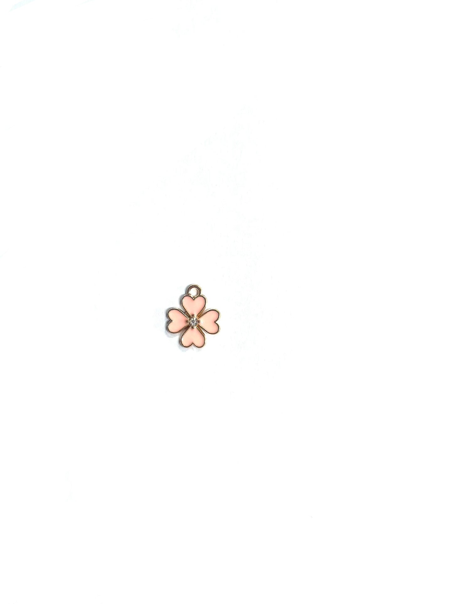 Pink/Gold Clover Charm Mane Drop