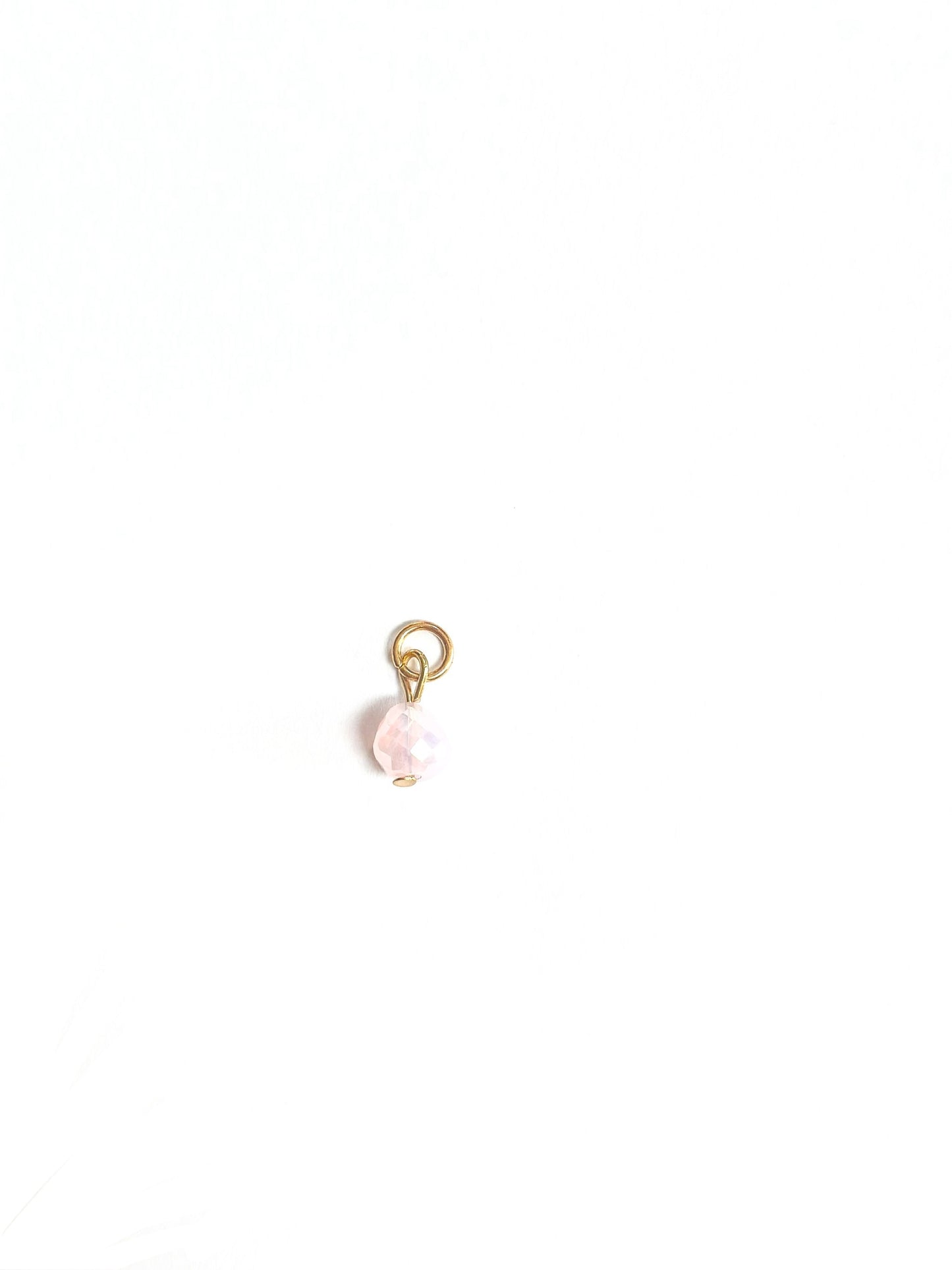 Pink/Gold Crystal Ball Charm Mane Drop